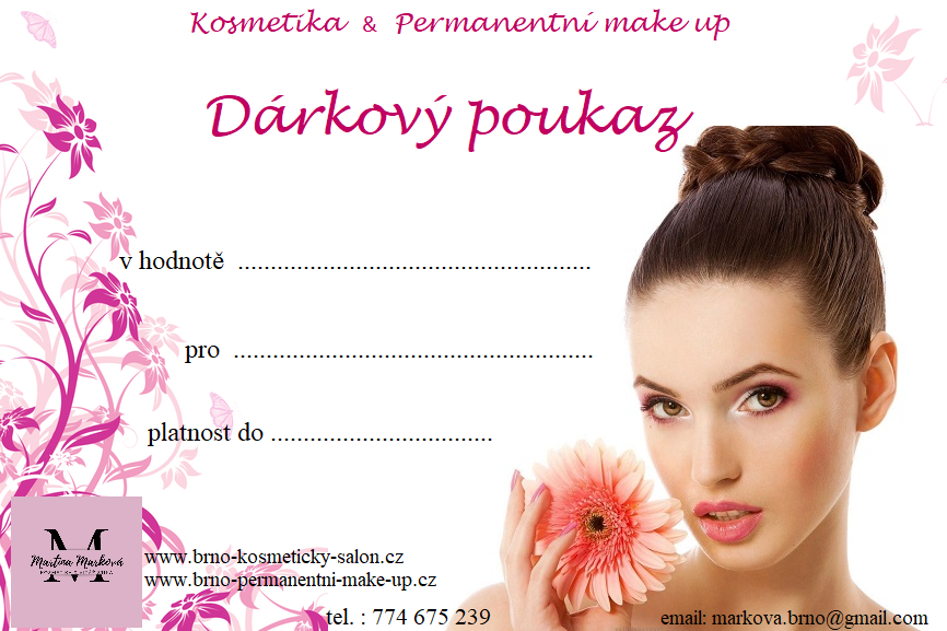 dárkový poukaz pro ženy - Brno